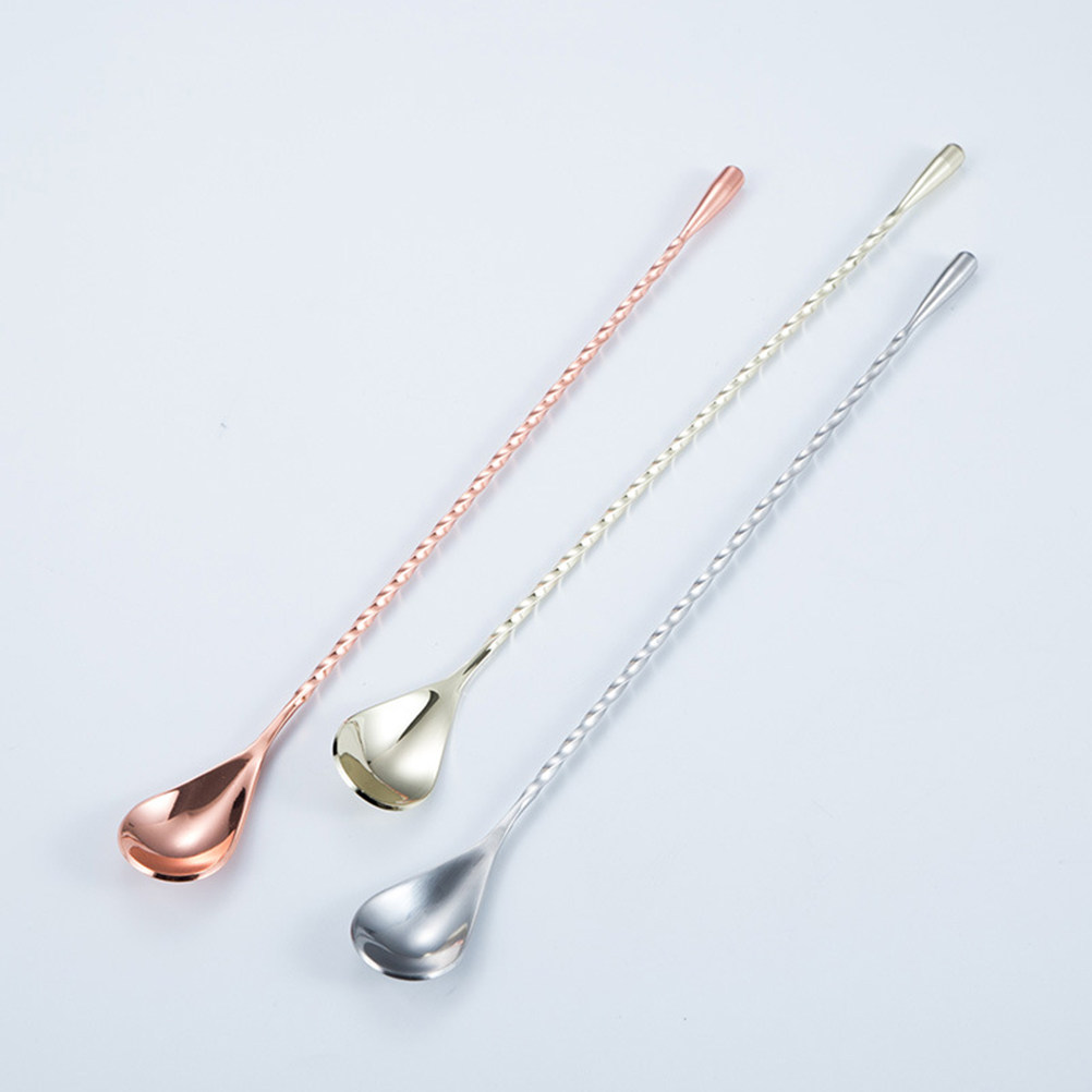 Bar Spoon Twisted - Stainless Steel Bar Cocktail Spoon Long