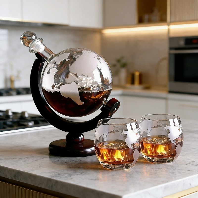 Decanter Globe Set - Creative Globe Decanter Set with Lead-free