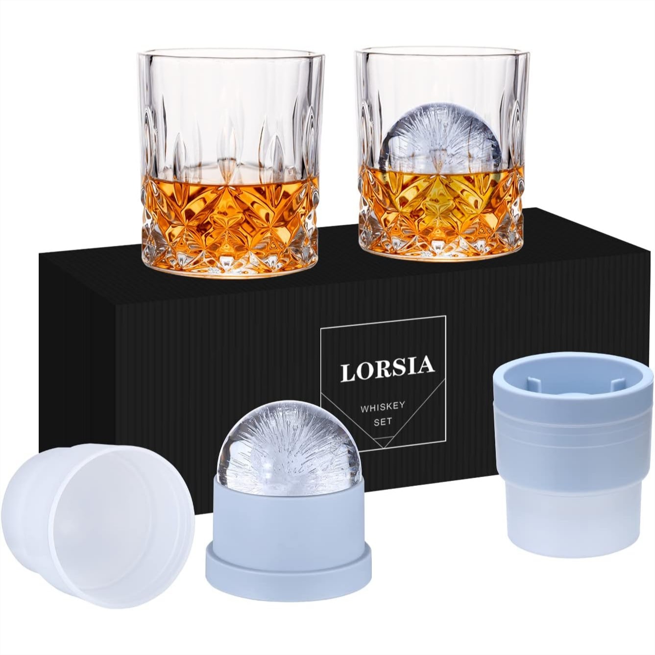 Old Fashioned Glass - Whiskey Rocks Glass Set of 4