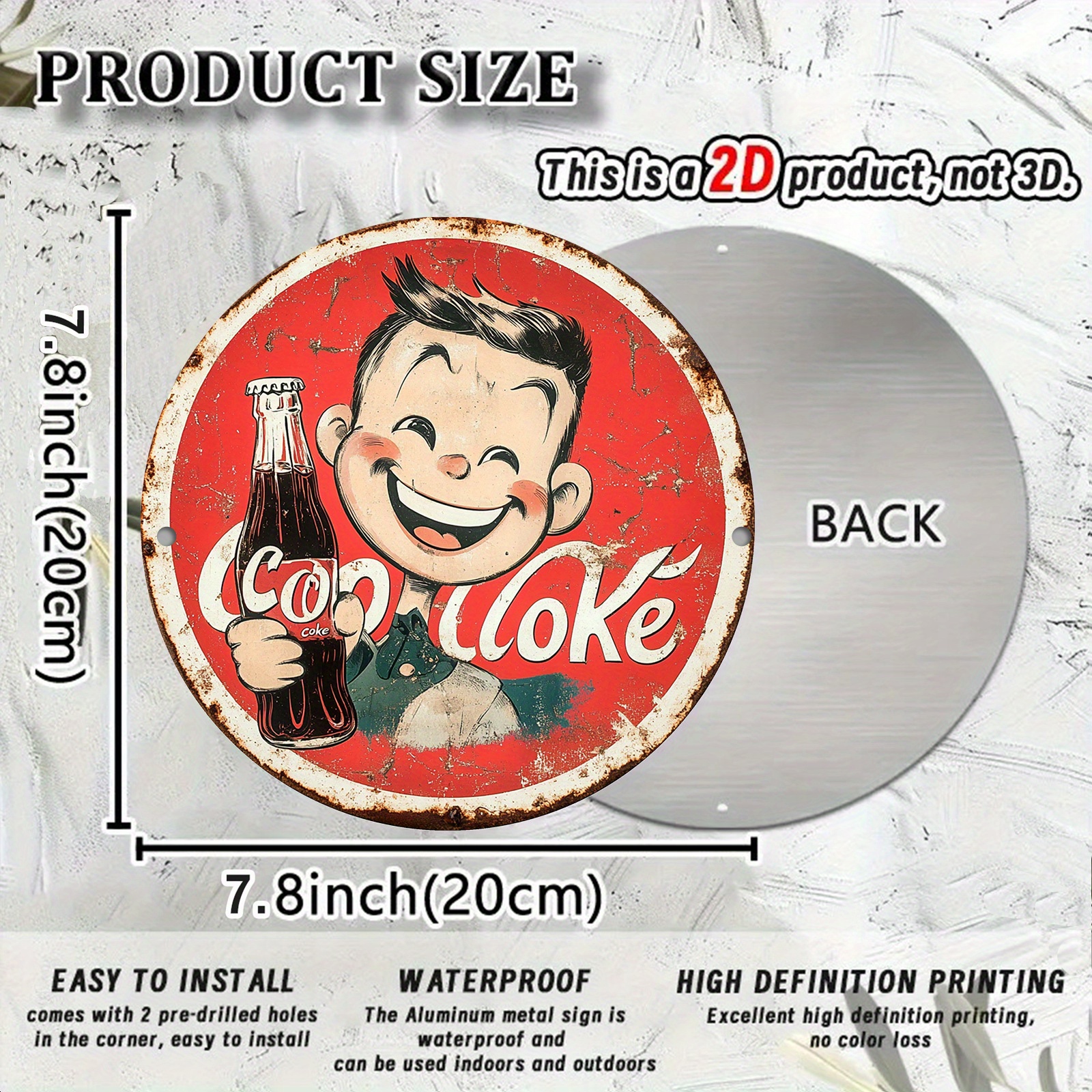 Vintage-Style Cola Advertiseme - Home Bar Cafe review and price