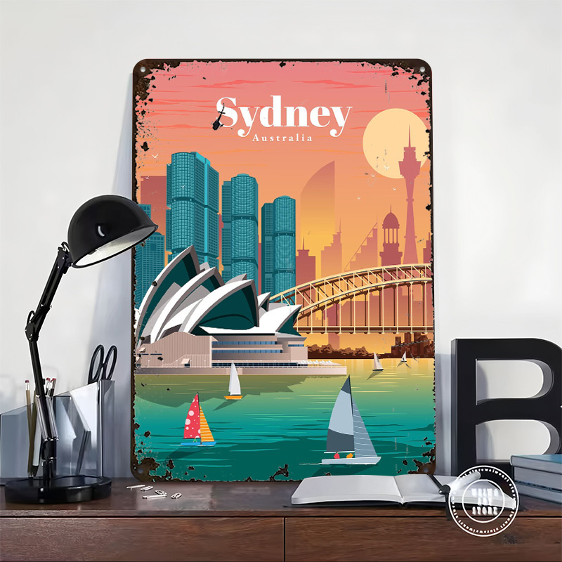 Sydney Poster Wall Art Retro V - Home Bar Sydney review and price