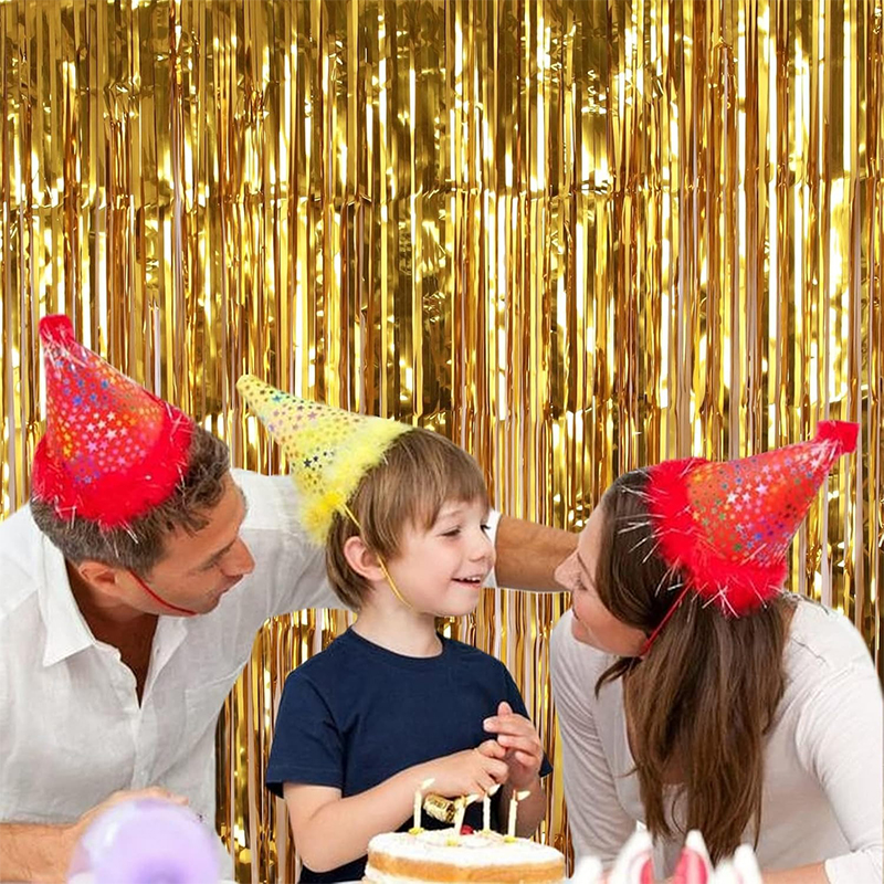 2M Glitter Gold Tinsel Fringe  - Home Bargains review and price
