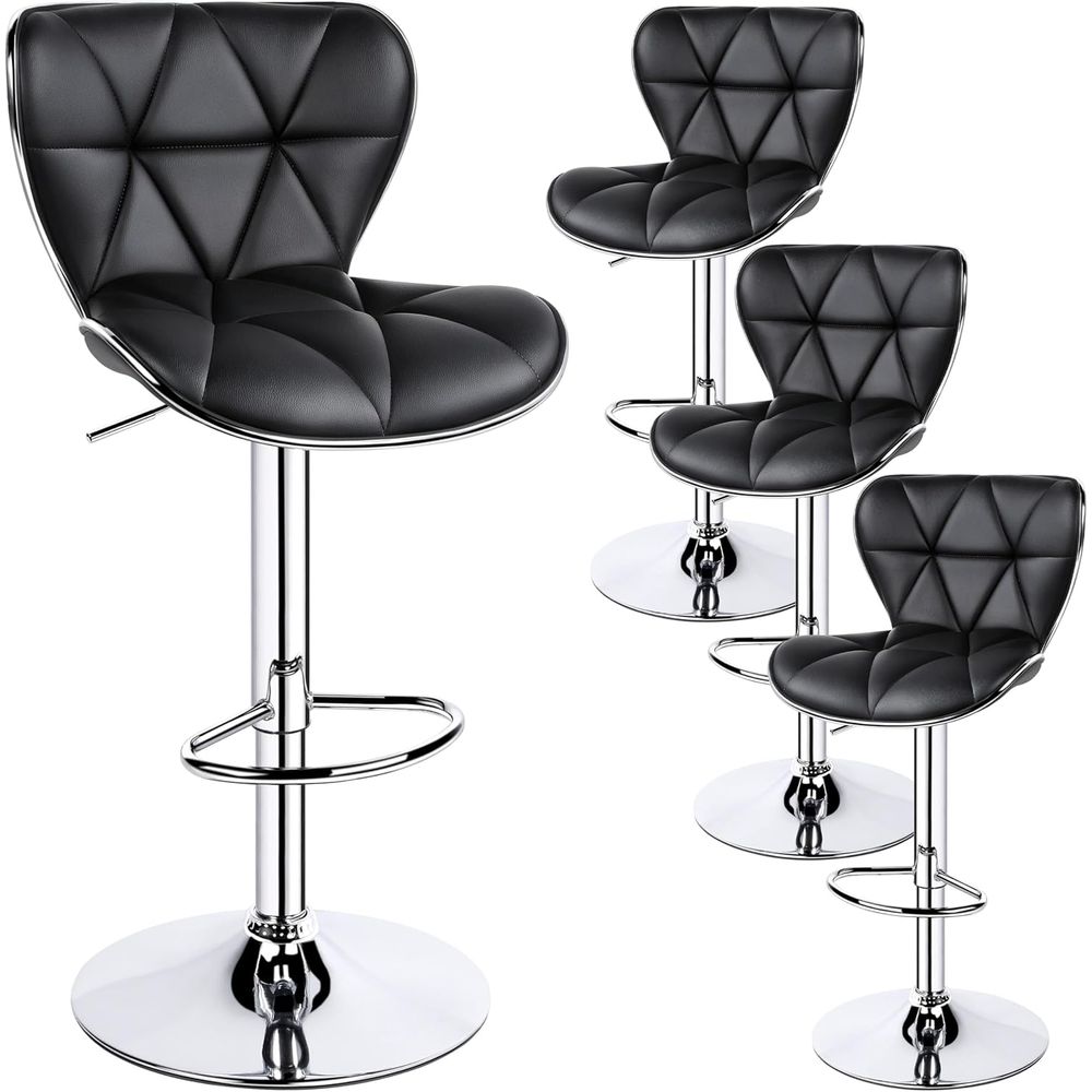 Set of 4 Adjustable Swivel Bar - Home Bar Stools review and price