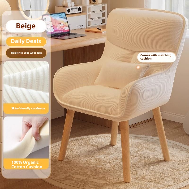Bedroom chair, backrest makeup - Home Bargains review and price