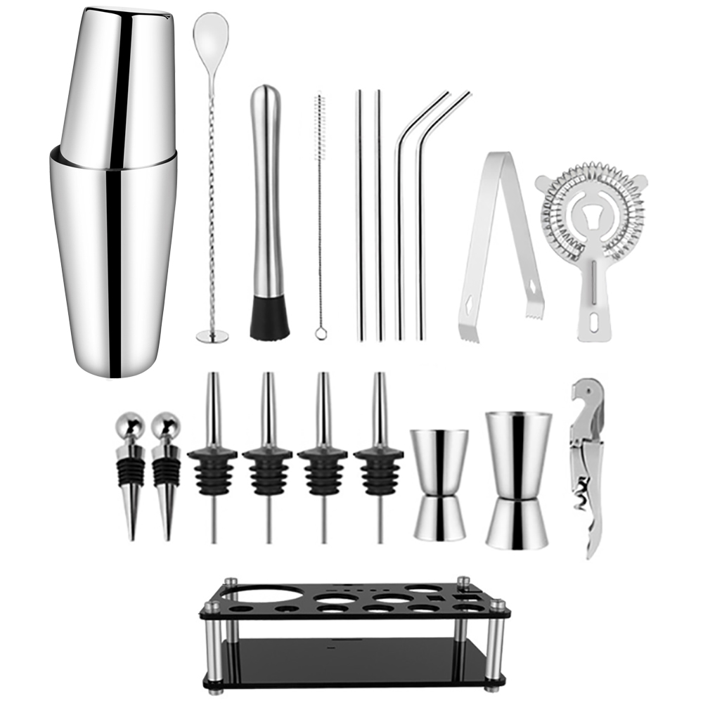 550/750ML Cocktail Shaker Bar  - Boston Shaker Set review and price