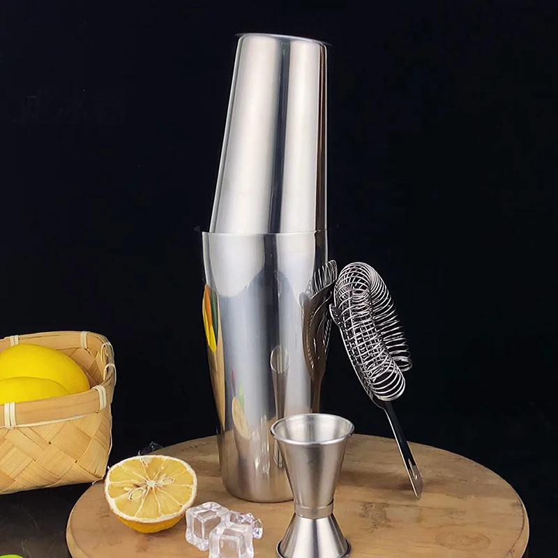 550/750ML Cocktail Shaker Bar  - Boston Shaker Set review and price