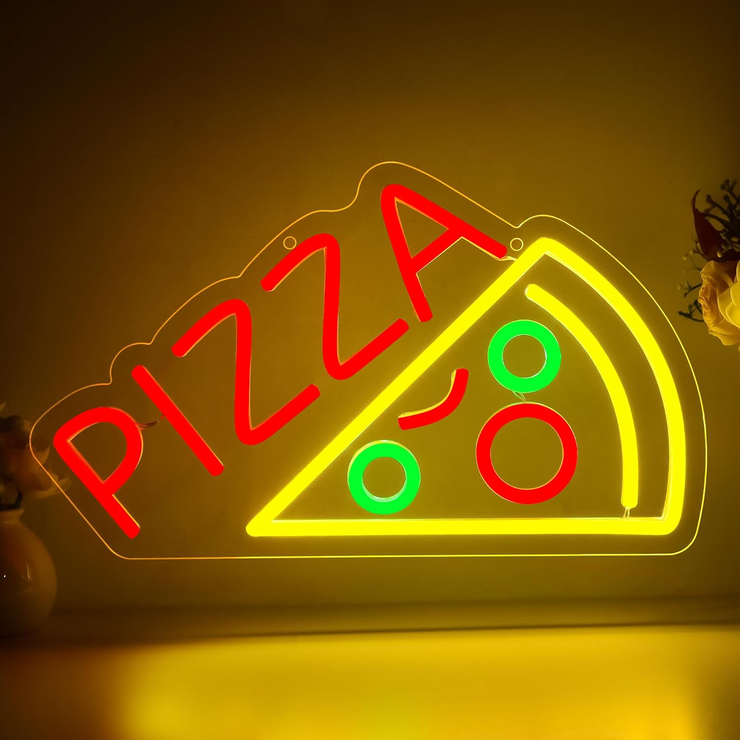 Pizza Neon Sign Business USB L - Home Bar And Kitchen review and price
