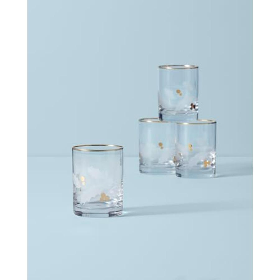 886861 Holiday Gold 4Piece Dou - Old Fashioned Glass review and price