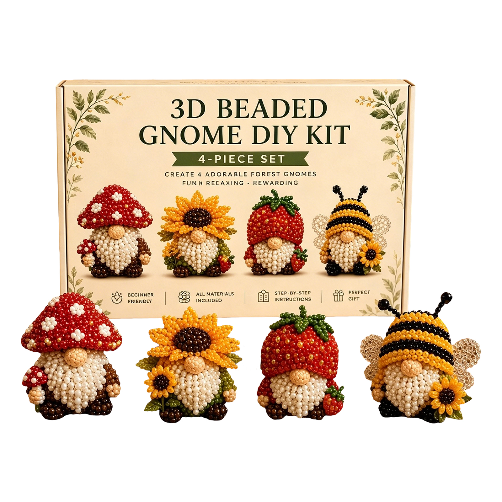 3D Beaded Gnome DIY Kit with F - Home Bargains review and price