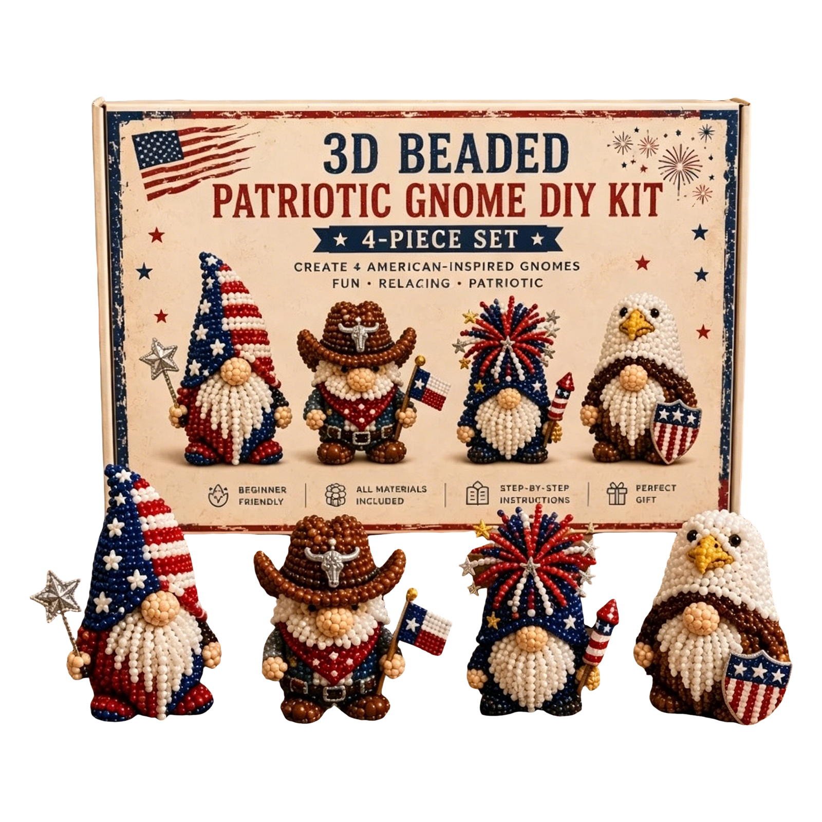 3D Beaded Gnome DIY Kit with F - Home Bargains review and price