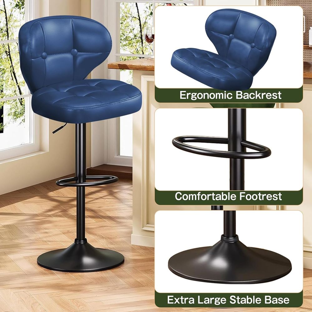 Set of 6 Adjustable Swivel Bar - Home Bar Stools review and price