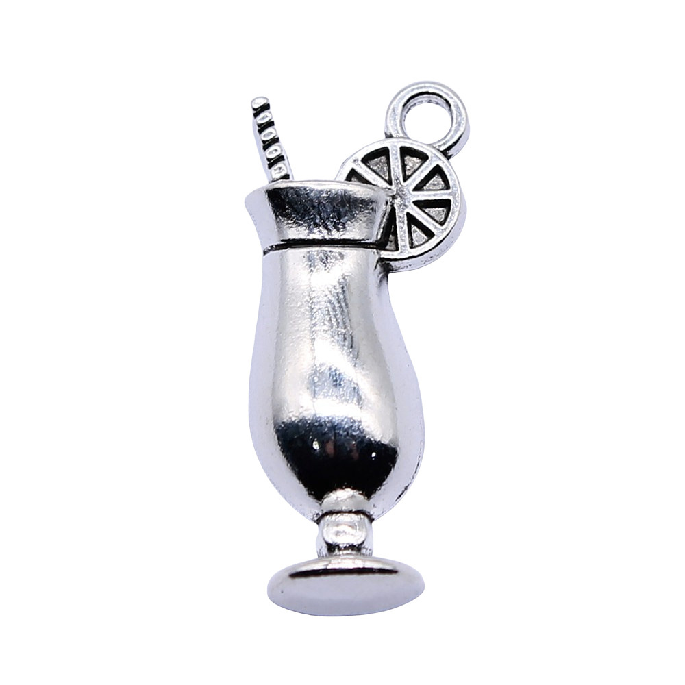 4pcs 12x28mm Antique Silver Co - Old Fashioned Glass review and price