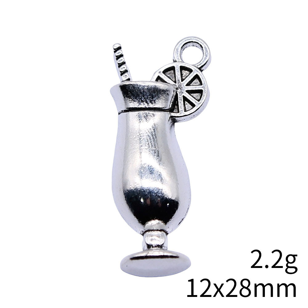 4pcs 12x28mm Antique Silver Co - Old Fashioned Glass review and price