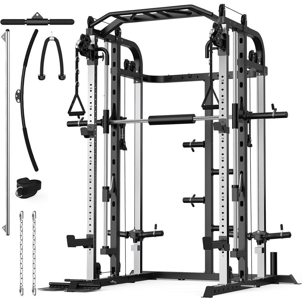 Versatile Power Cage with Adju - Home Bar And Gym review and price