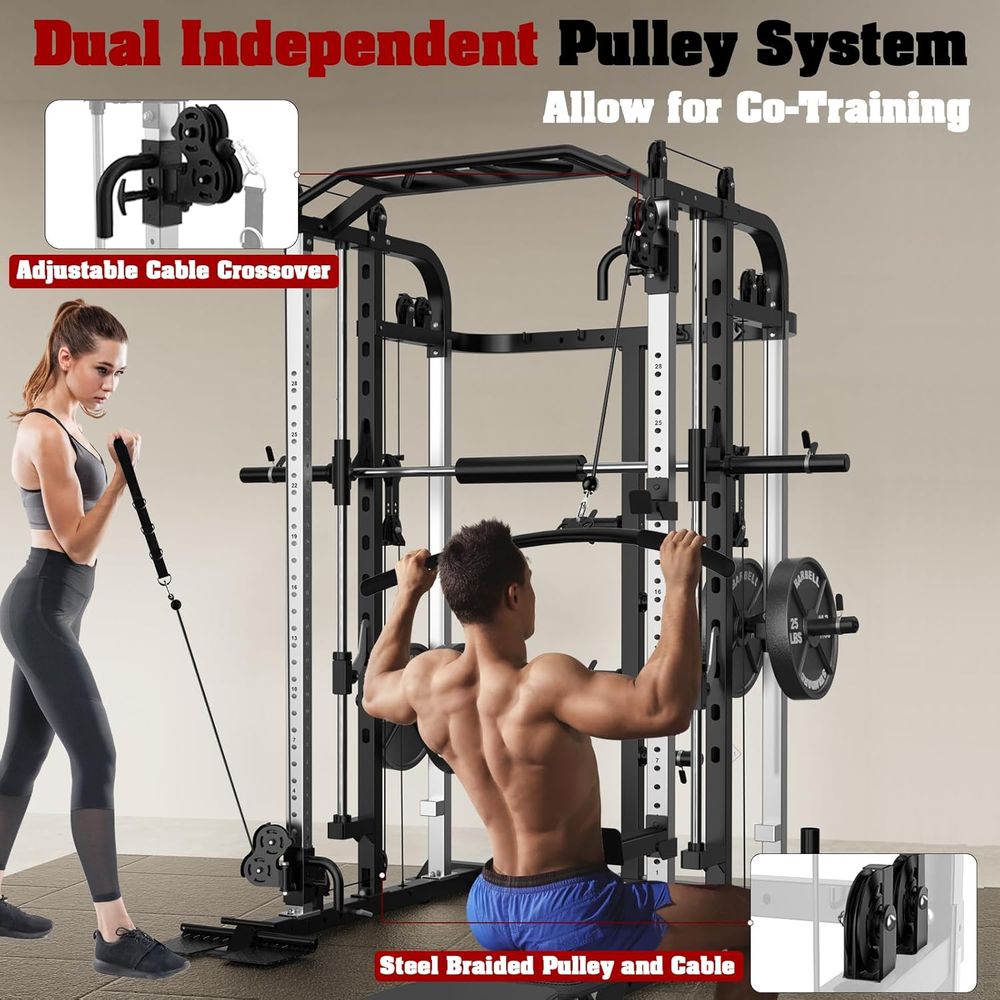 Versatile Power Cage with Adju - Home Bar And Gym review and price