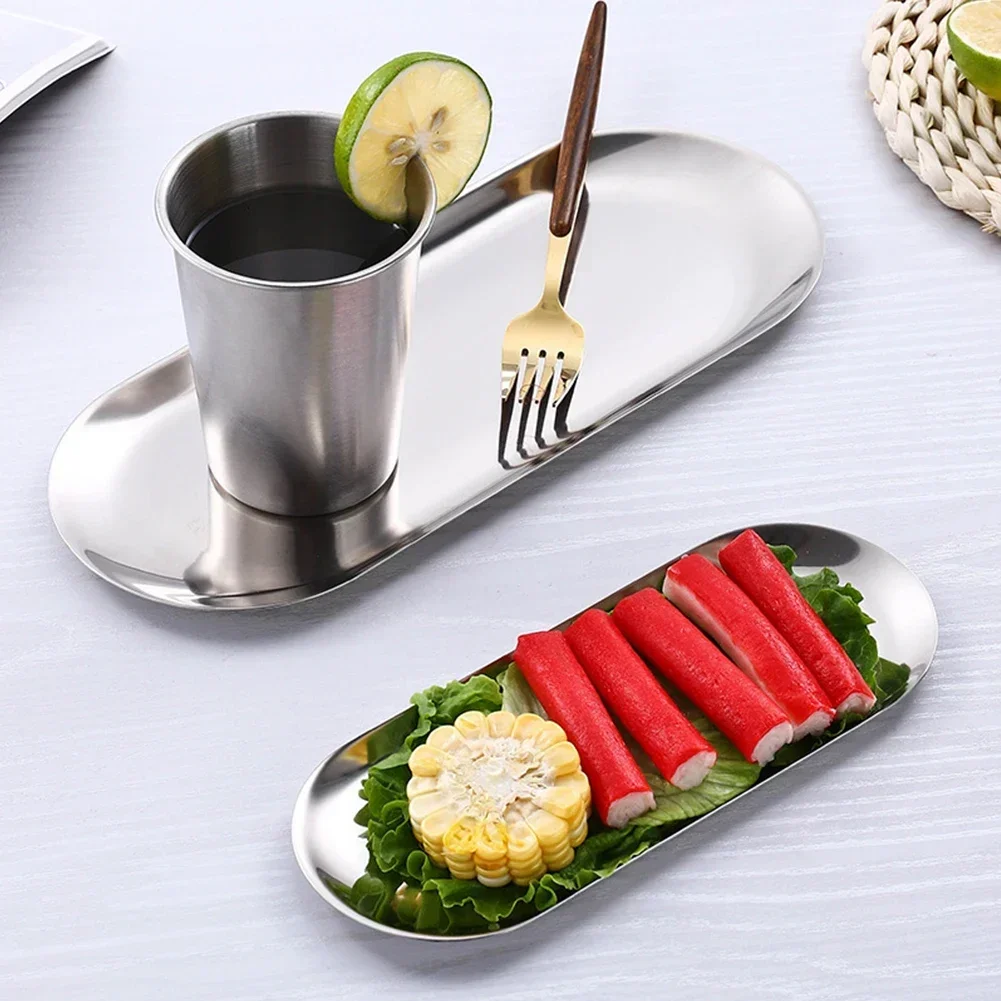Stainless Steel Tray Oval Tray - Garnish Tray Set review and price