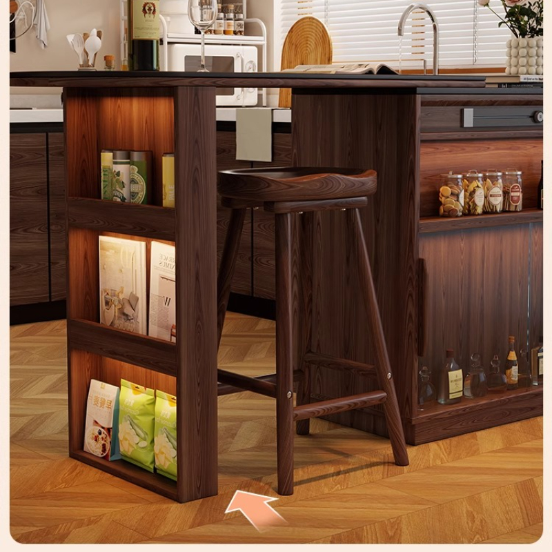 Solid Wood Curved Bar Stool Hi - Home Bar Seating review and price