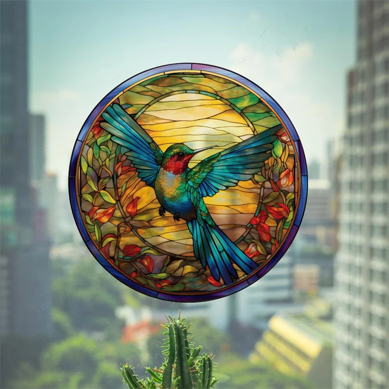 Retro Colorful Stained Humming - Old Fashioned Glass review and price