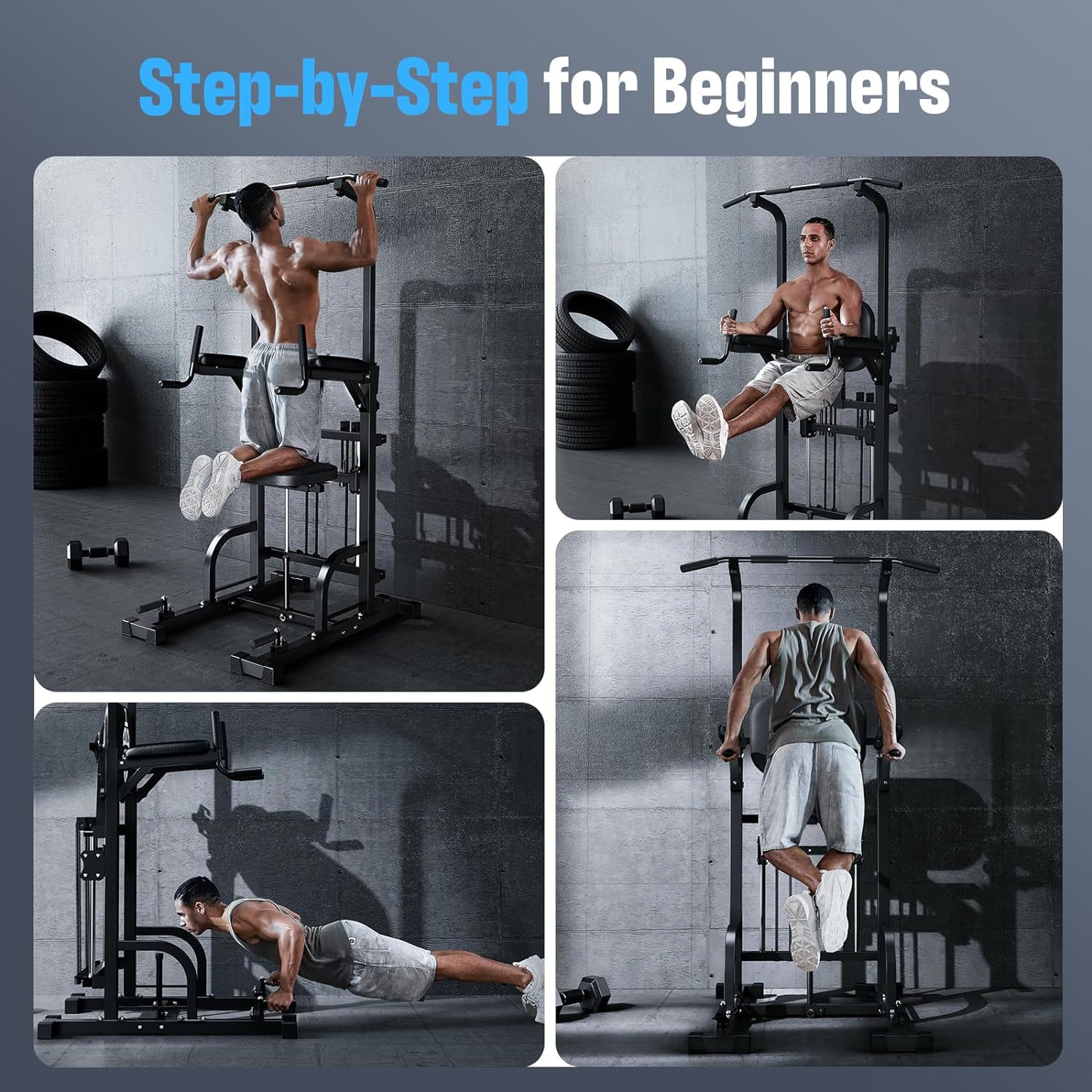 Power Tower Pull-Up Dip Statio - Home Bar Setup review and price