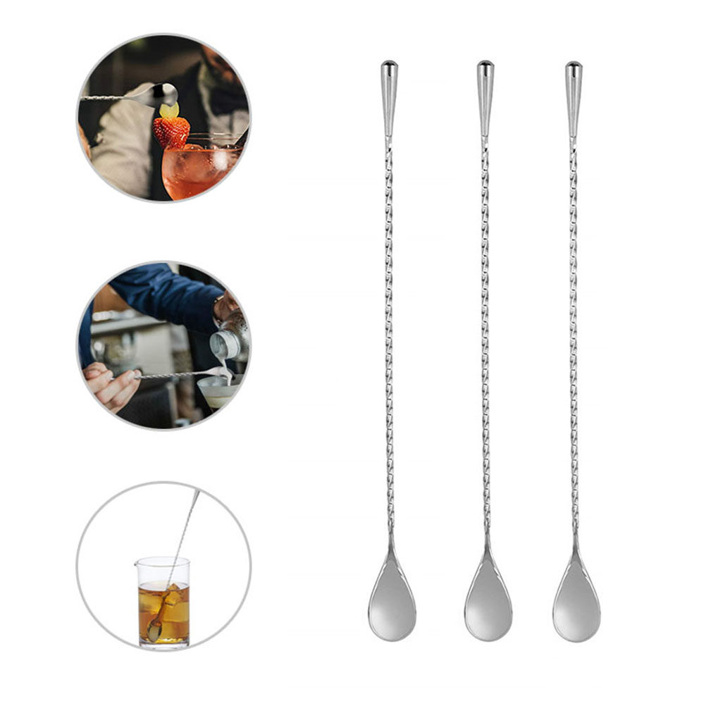 2Pcs Long Stainless Steel Cock - Bar Spoon Twisted review and price