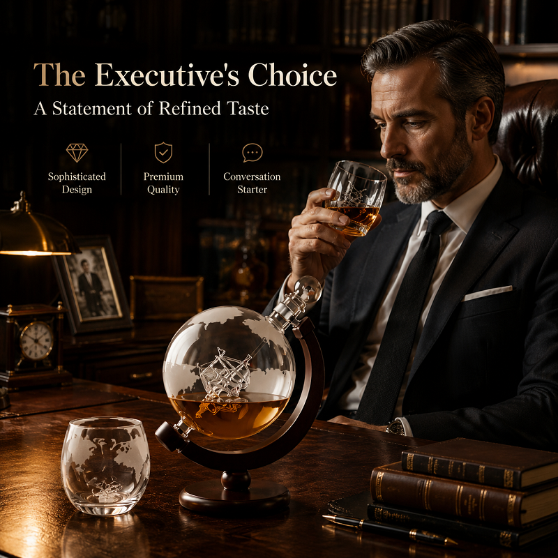Globe Whiskey Decanter Set wit - Decanter Globe Set review and price