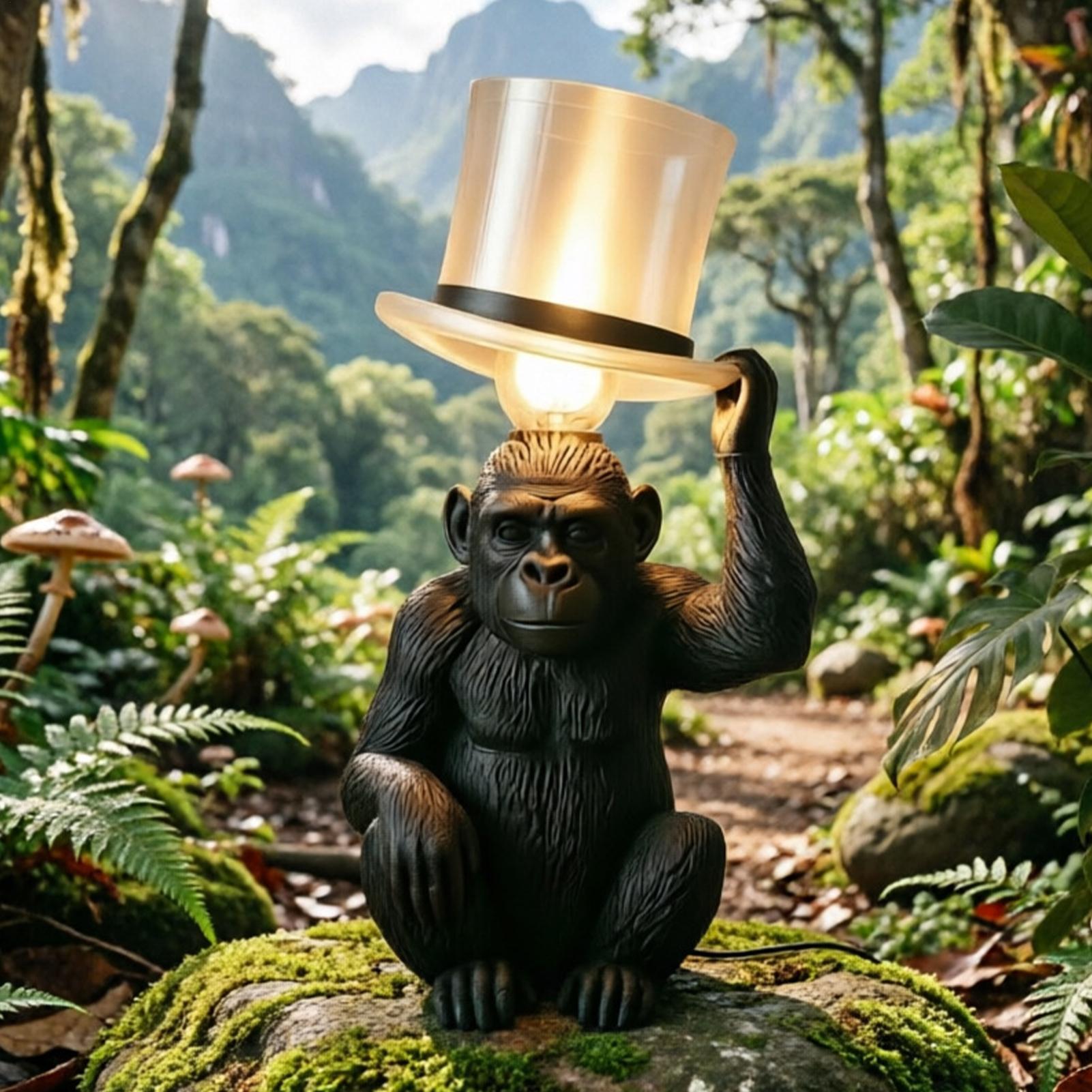 Monkey Lamp Top Hat Monkey Res - Home Bar Setup review and price
