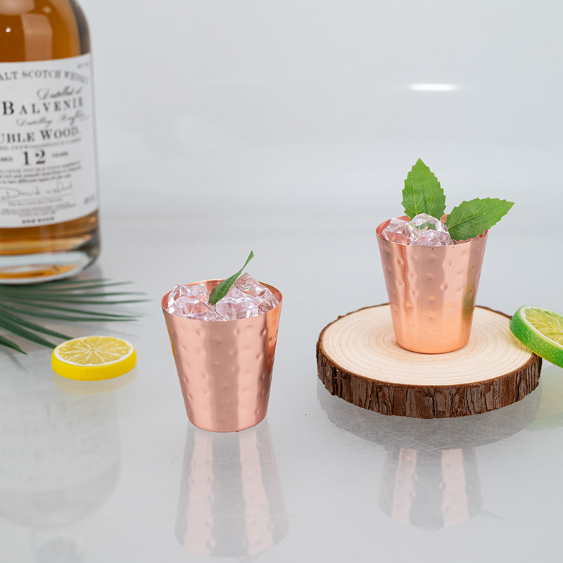 Hammered Pure Copper Shot Glas - Mule Copper Mug review and price