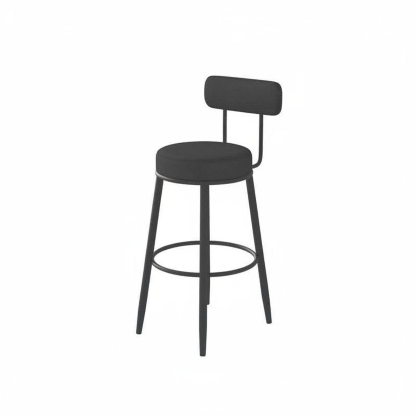 Upholstered Stool with Low Rea - Home Bar Seating review and price