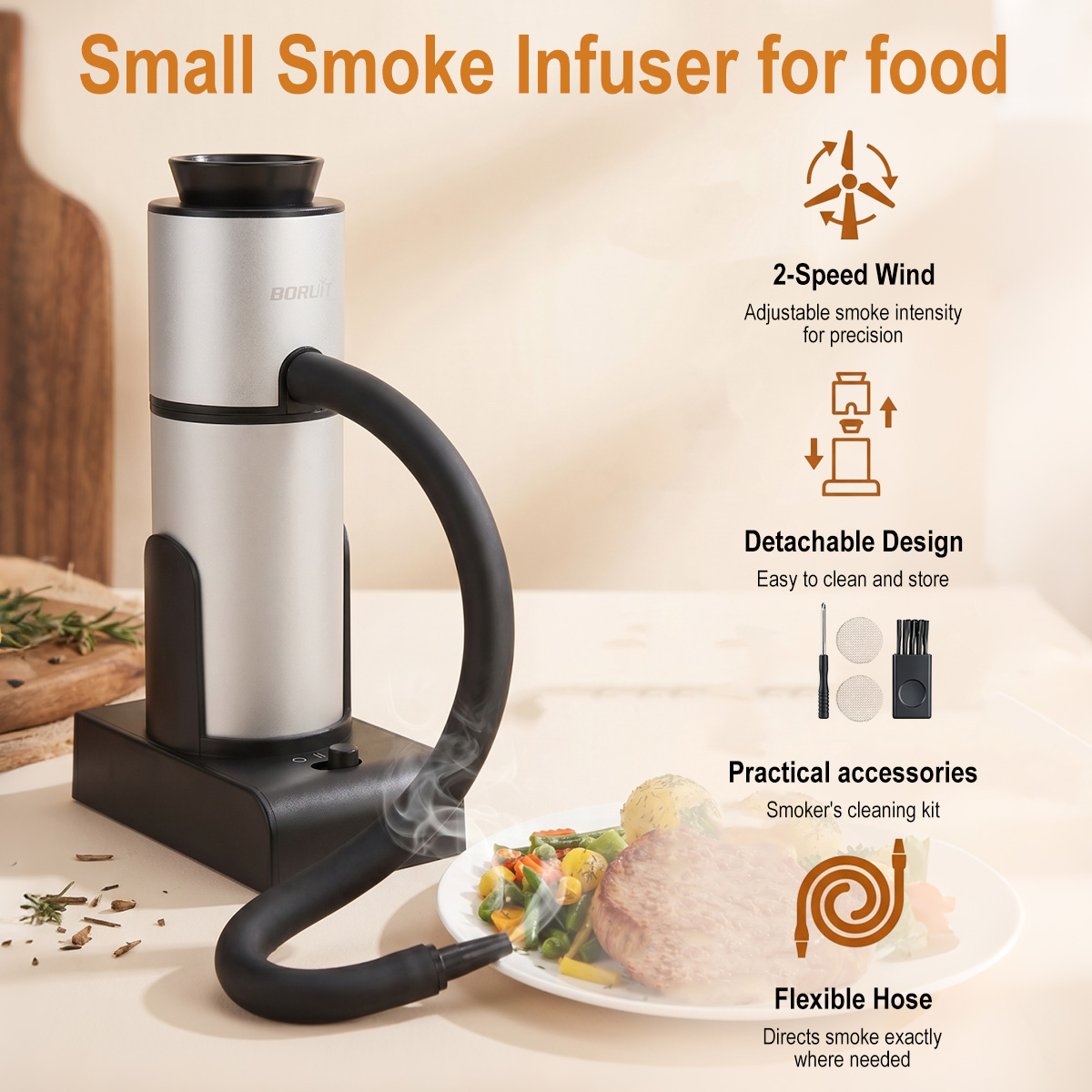 BORUiT SK303 Portable Food Col - Smoking Gun Kit review and price
