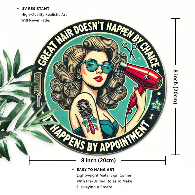 1pc Retro Hair Care Metal Alum - Home Barbershop review and price