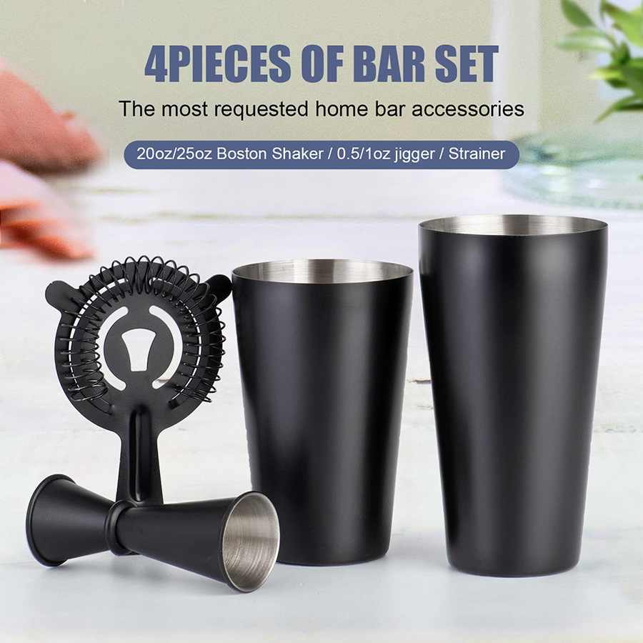 Boston Cocktail Shaker Set 4-P - Boston Shaker Set review and price