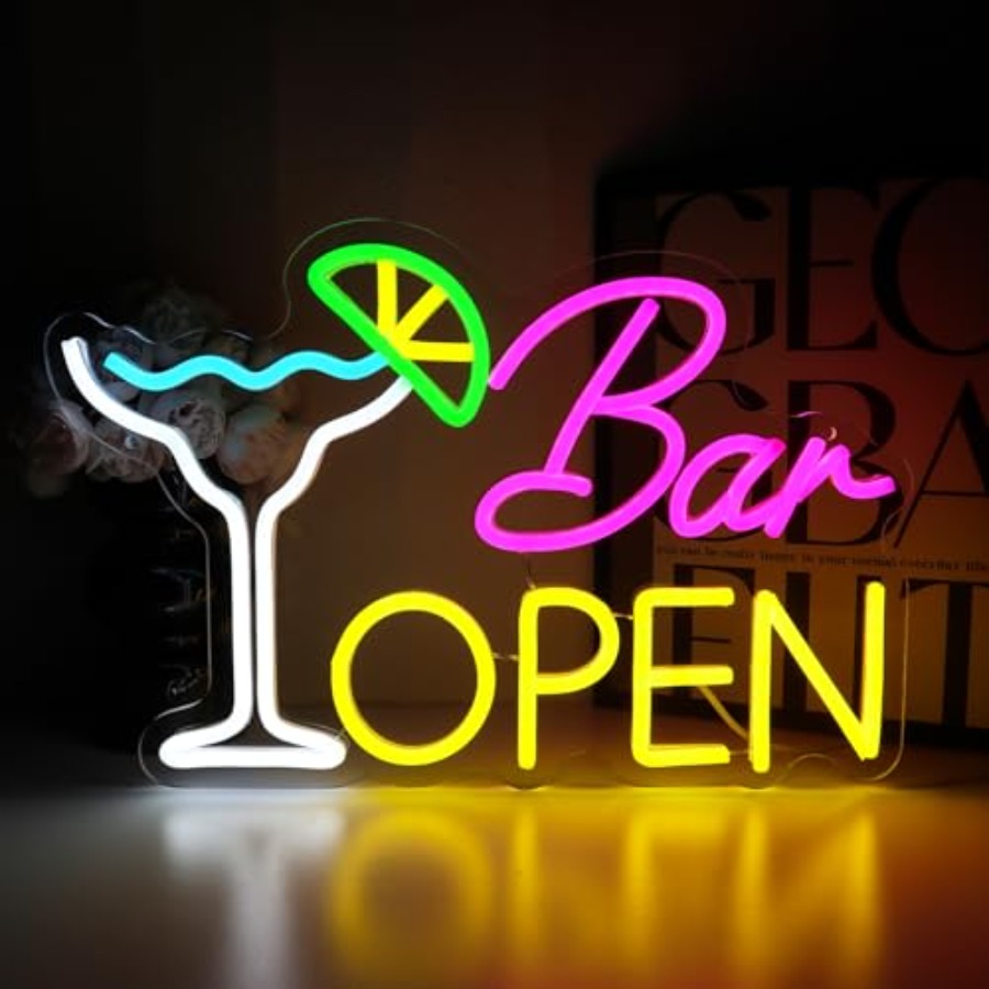 Sign for Business, Neon Open S - Home Bar Cafe review and price