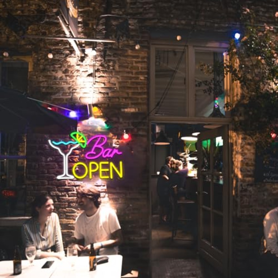 Sign for Business, Neon Open S - Home Bar Cafe review and price
