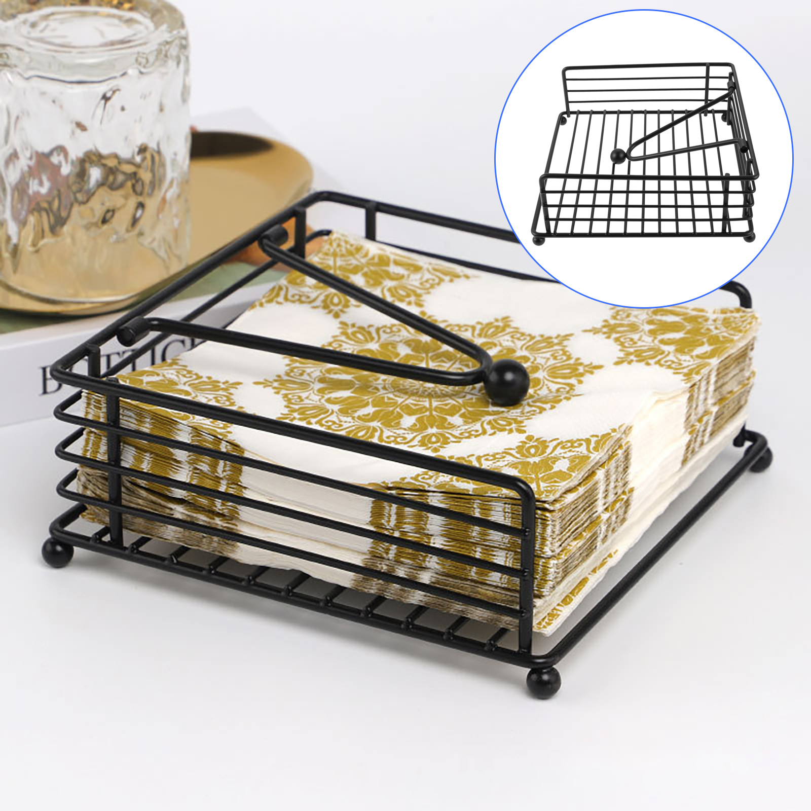 1PC Modern Napkin Holder Frost - Home Bar Stand review and price