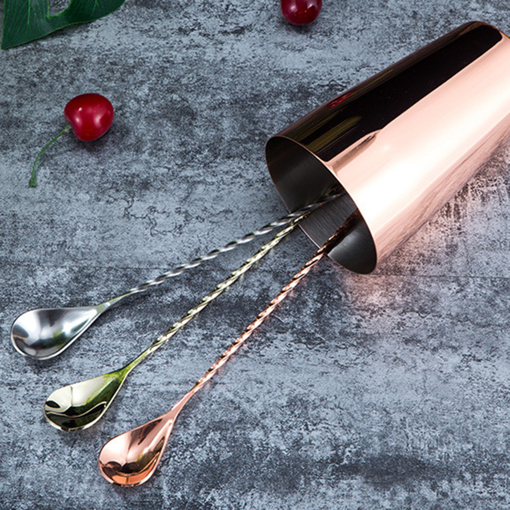 Elegant Stainless Steel Long H - Bar Spoon Twisted review and price