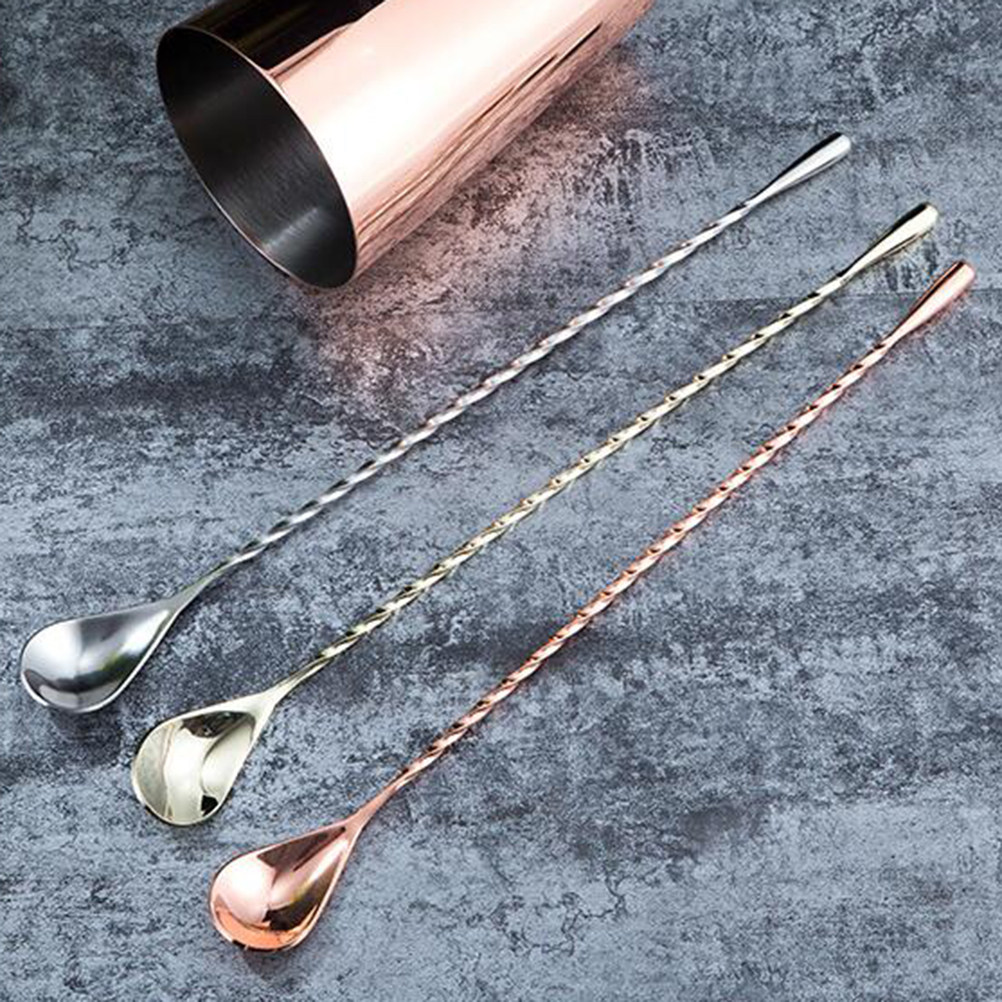 Elegant Stainless Steel Long H - Bar Spoon Twisted review and price