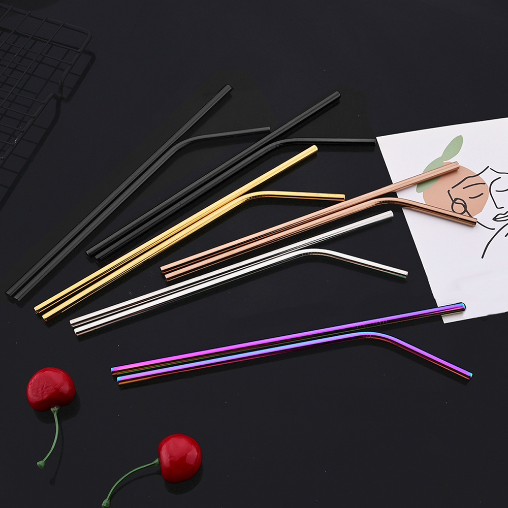 14Pcs Reusable Rose Gold Straw - Home Bar Setup review and price