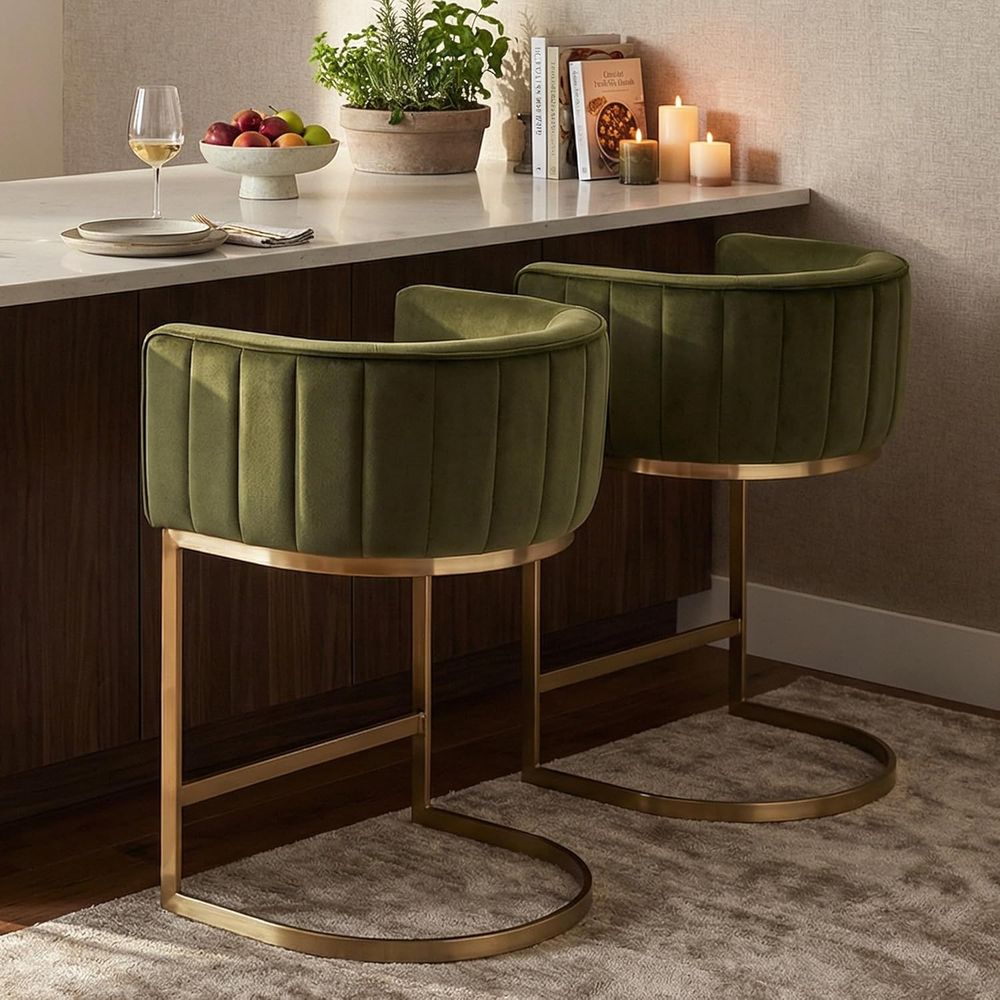 24 Velvet Upholstered Counter  - Home Bar Stools review and price