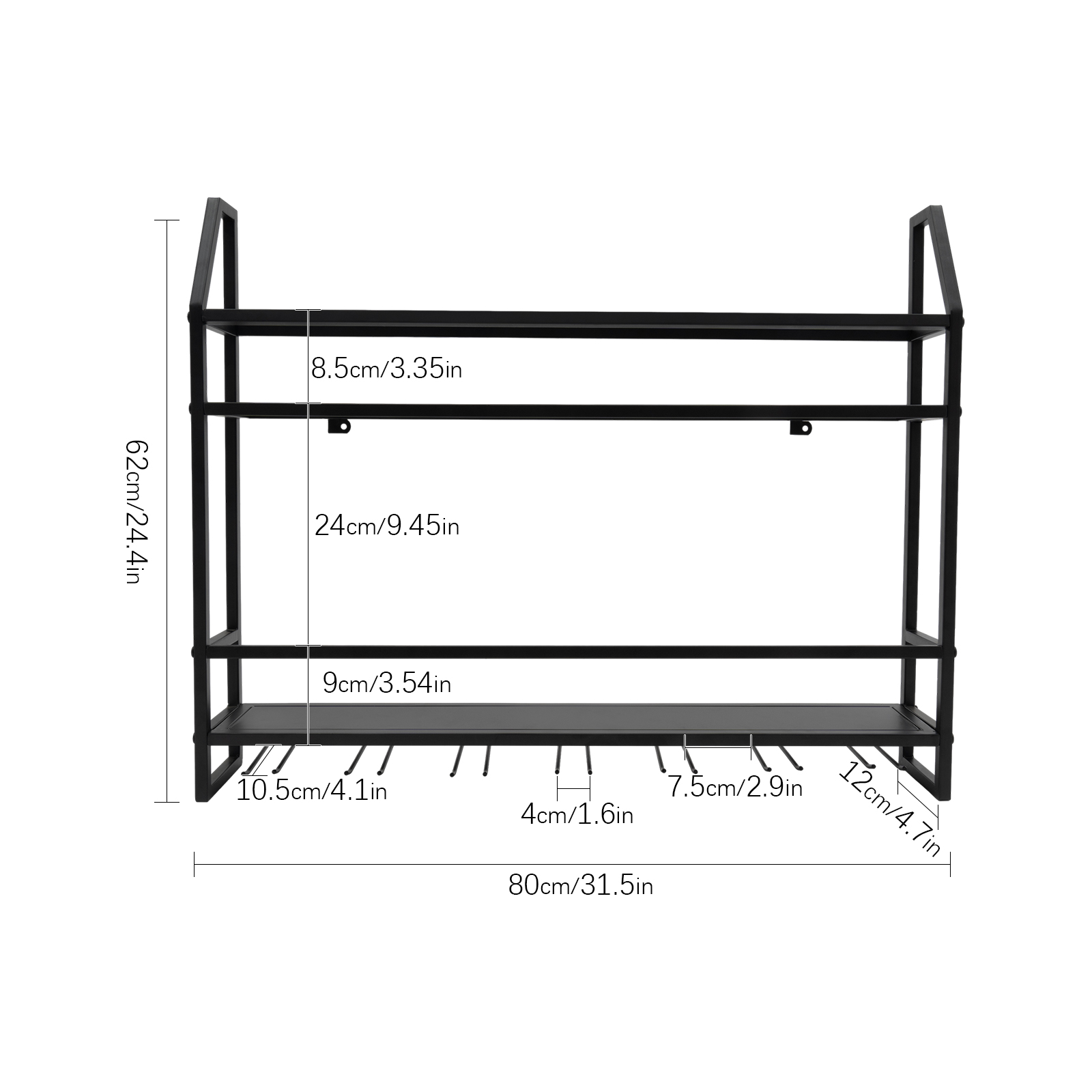 Double-layer Wine Rack Wall-Mo - Home Bar Stand review and price