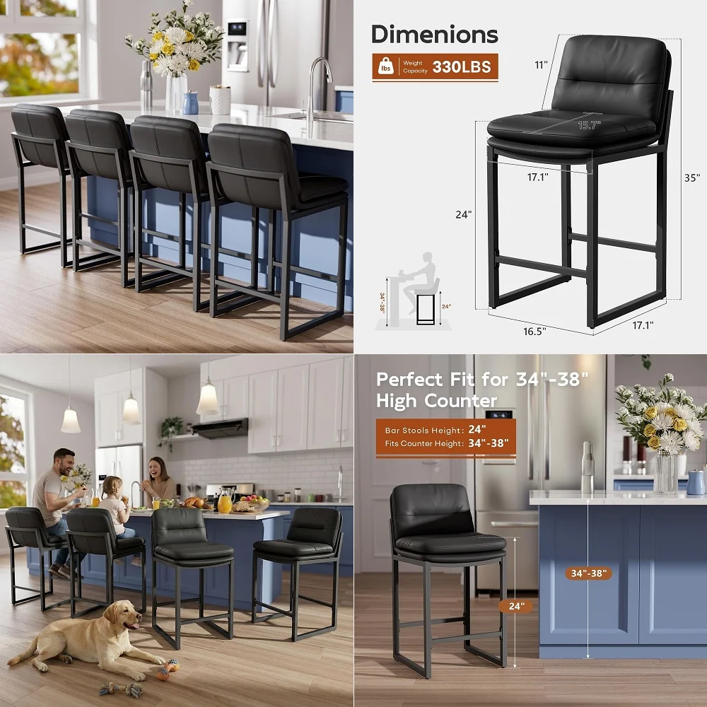 Bar Stools Set of 4, Island Ch - Home Bar Stools review and price