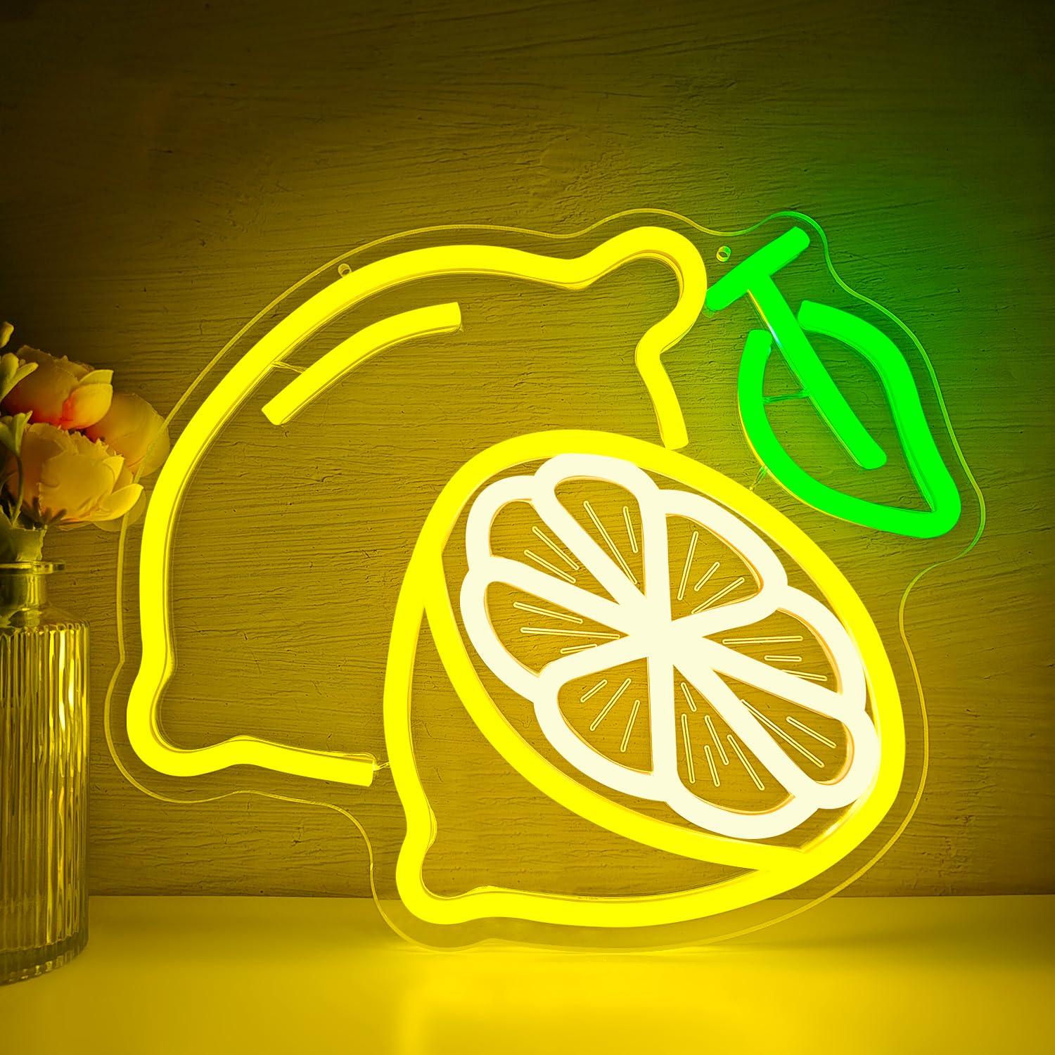 Lemon Neon Sign Dimmable LED L - Home Bar And Kitchen review and price