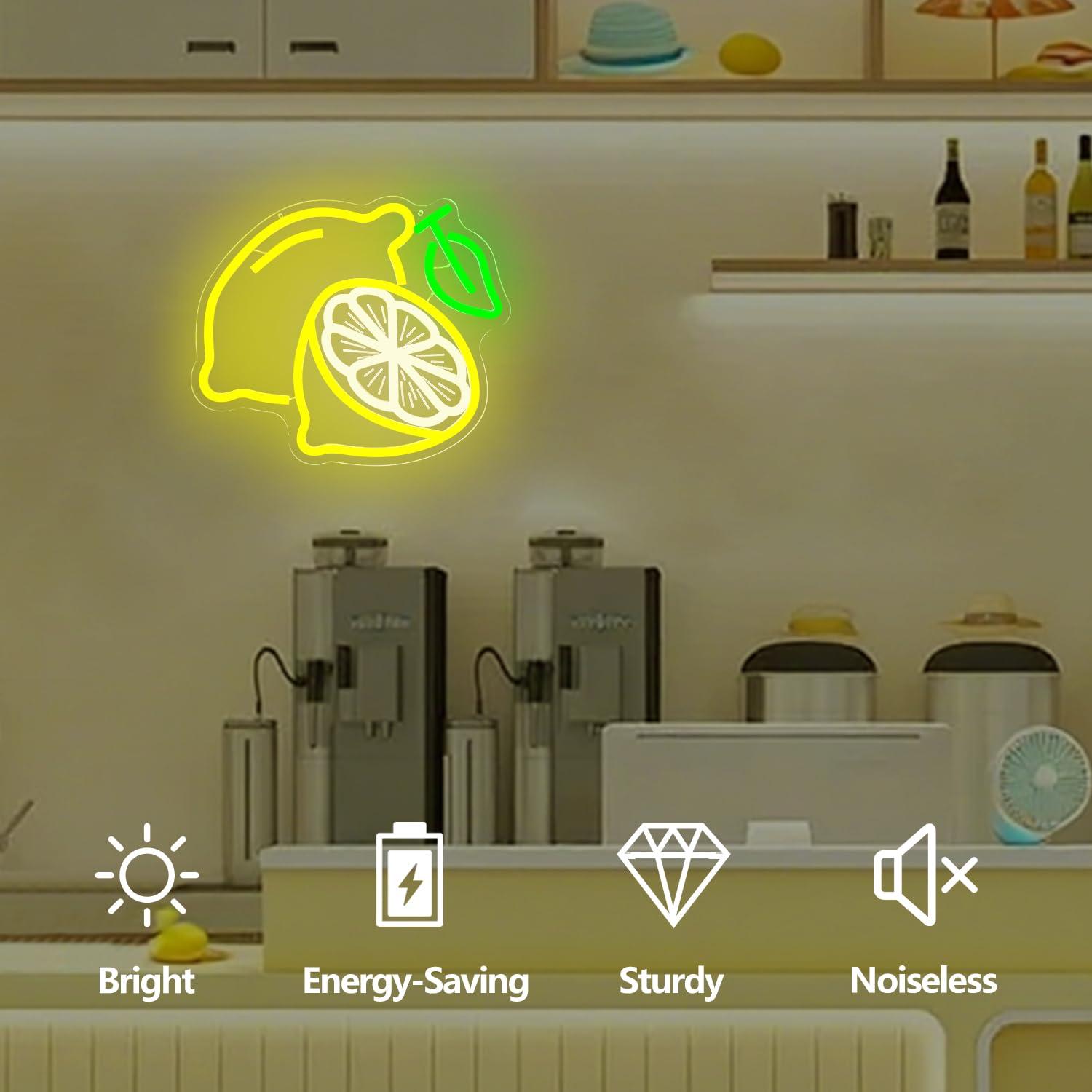Lemon Neon Sign Dimmable LED L - Home Bar And Kitchen review and price