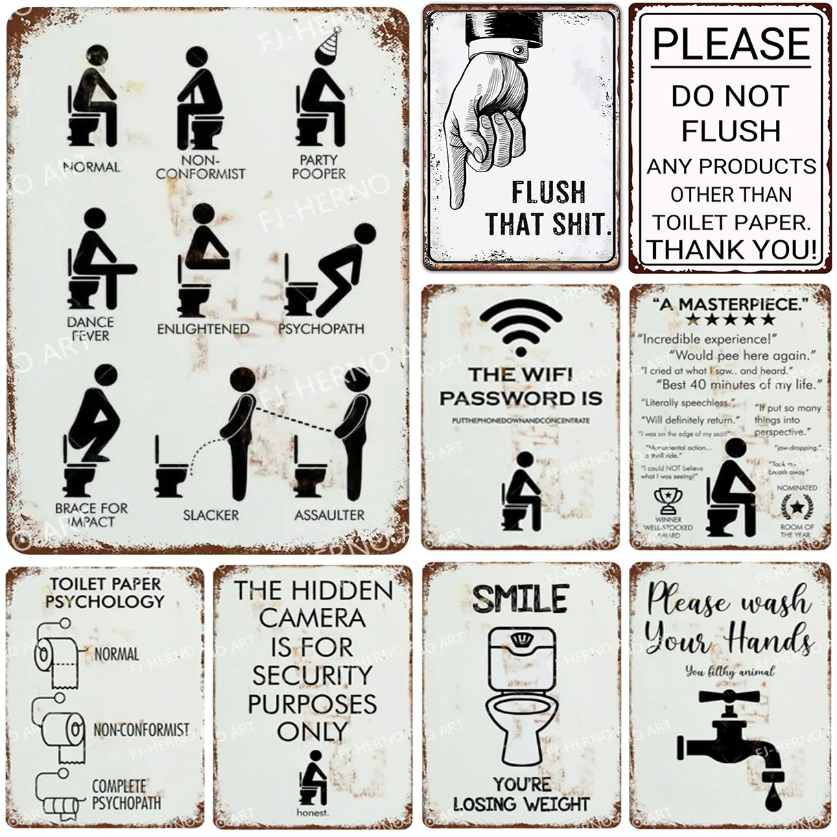 Attention Metal Tin Sign Washi - Home Bar Cafe review and price
