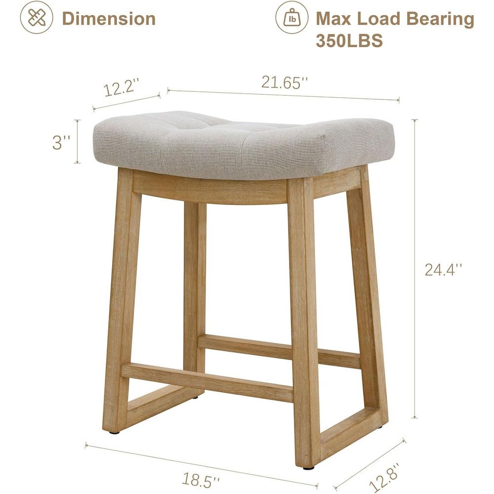Set of 3, 24 Upholstered Count - Home Bar Stools review and price