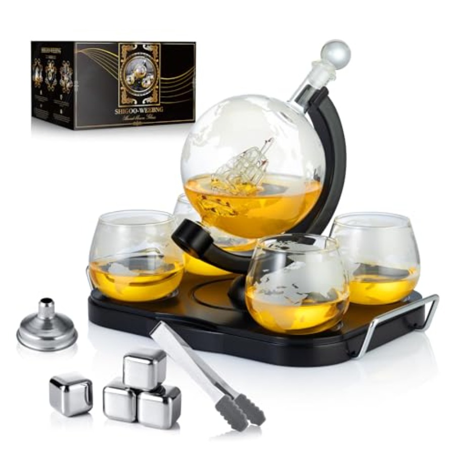 Whiskey Decanter Globe Set Gif - Decanter Globe Set review and price