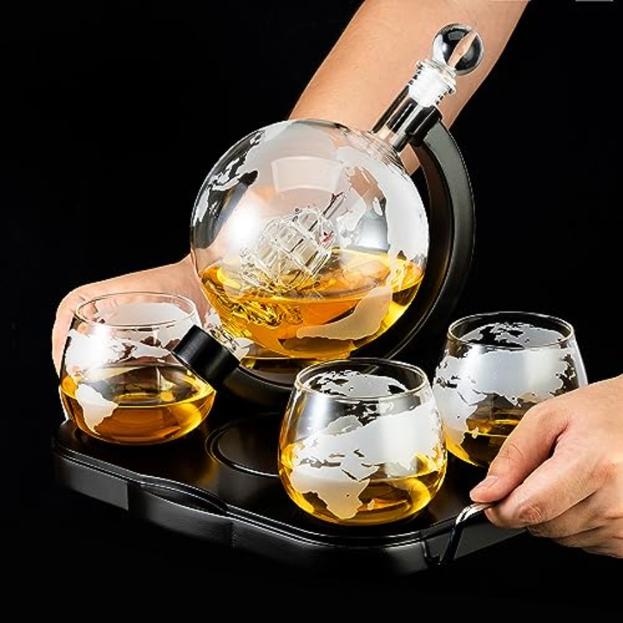 Whiskey Decanter Globe Set Gif - Decanter Globe Set review and price
