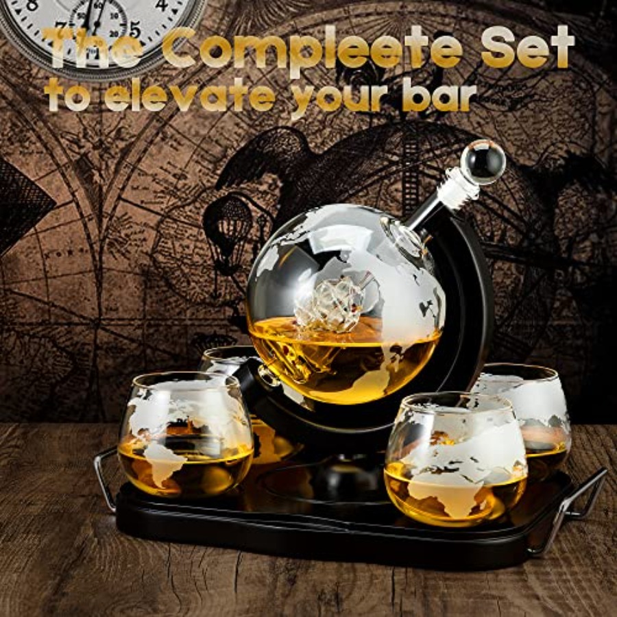Whiskey Decanter Globe Set Gif - Decanter Globe Set review and price