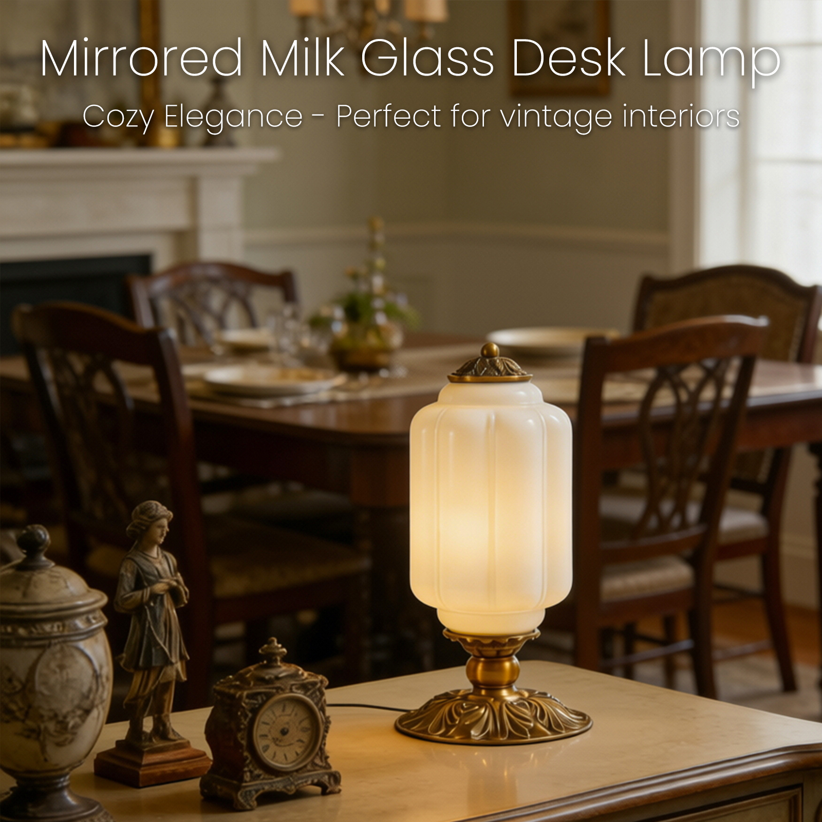Nordic Retro Milk Glass Table  - Old Fashioned Glass review and price