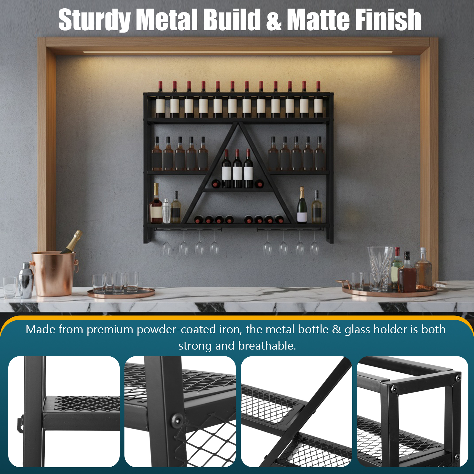Bar Liquor Bottle Display Shel - Home Bar And Cabinet review and price