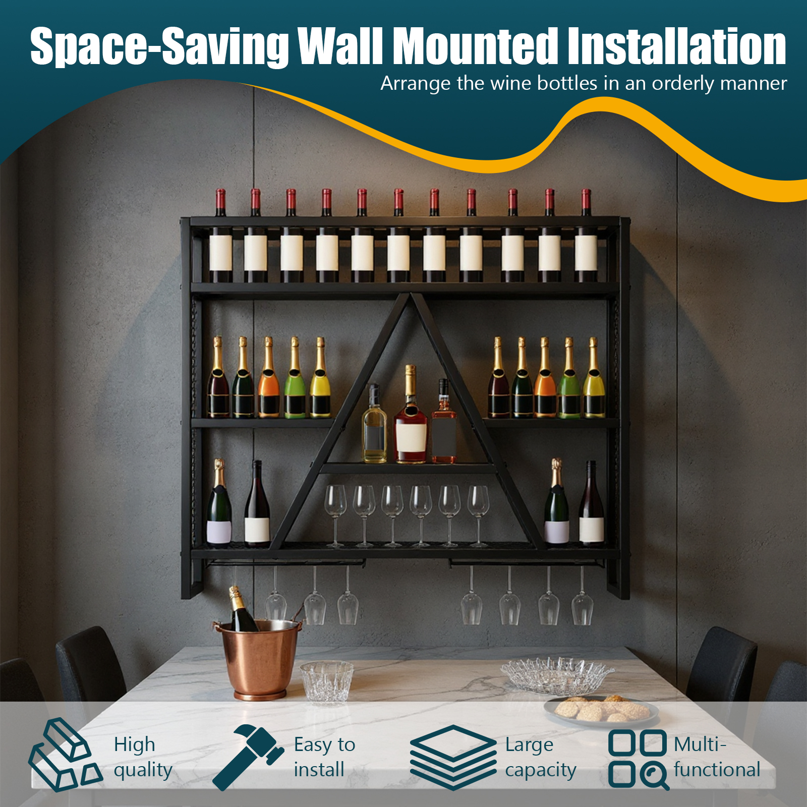 Bar Liquor Bottle Display Shel - Home Bar And Cabinet review and price